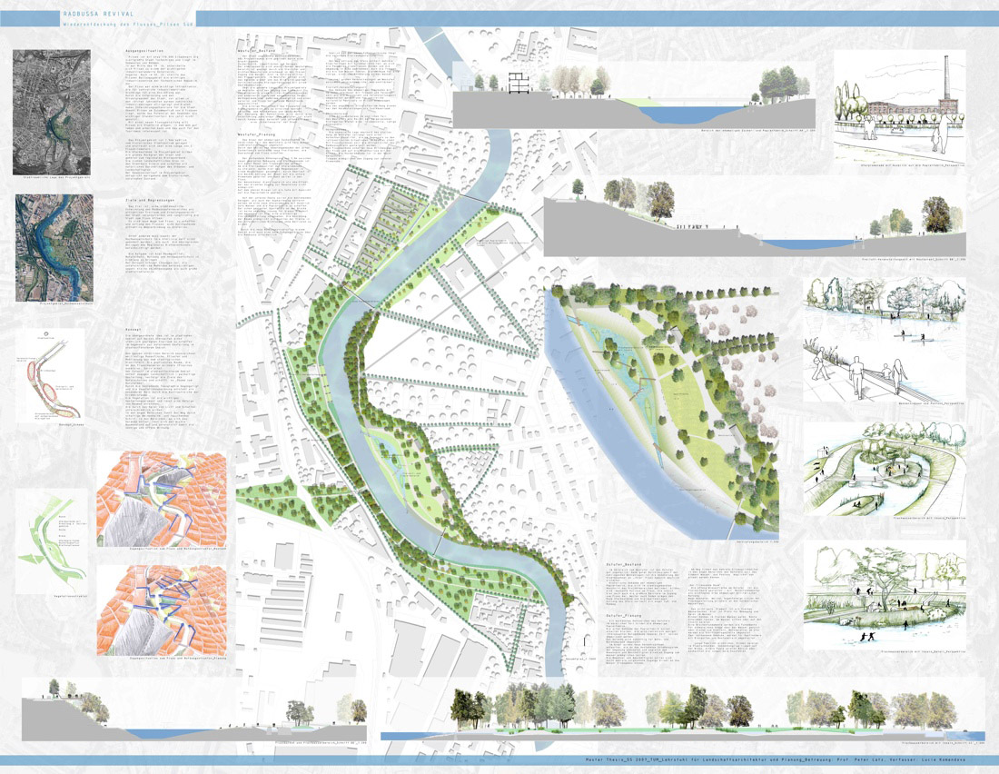 Studie obnovy nábřeží řeky Radbůzy, Plzeň